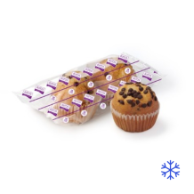 AIROS - MAGDALENAS CONGELADAS PEPITAS CHOCOLATE BIPACK 70g x 25 unidades