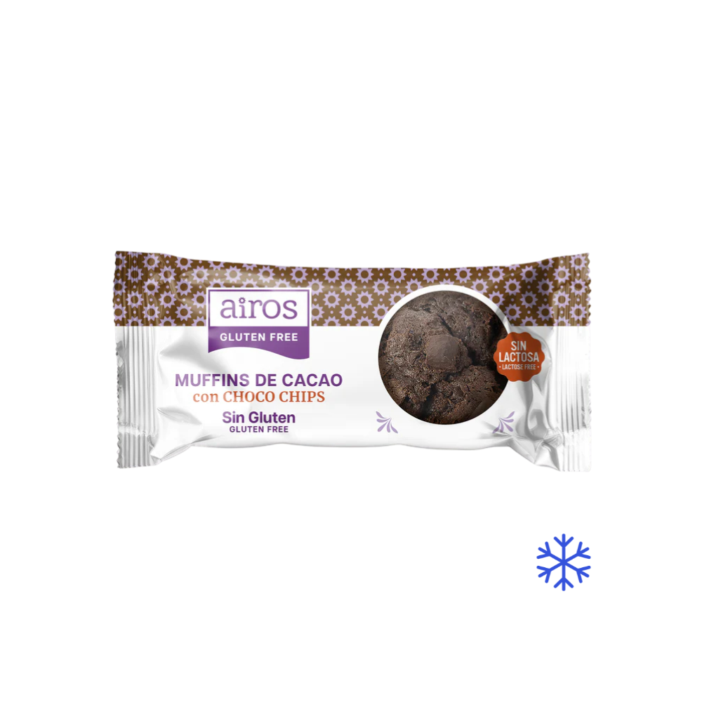 AIROS - MUFFIN CACAO CON PEPITAS 85g x 30 unidades