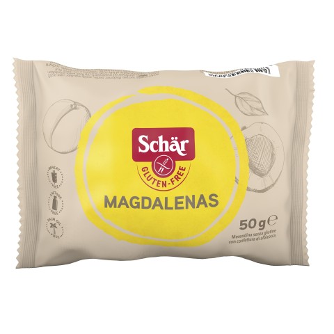Magdalenas rellenas de albaricoque - 50gx20 unids.