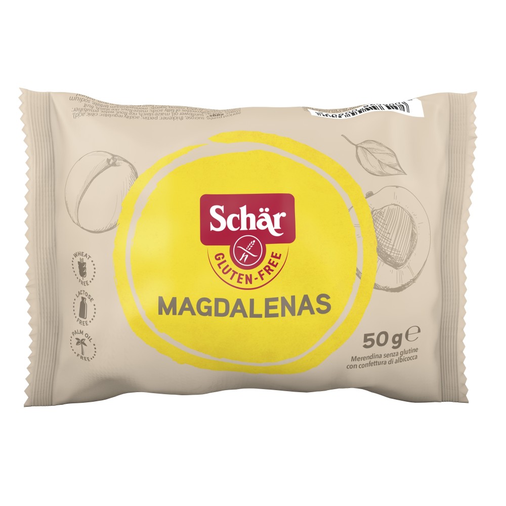 Magdalenas rellenas de albaricoque - 50gx20 unids.