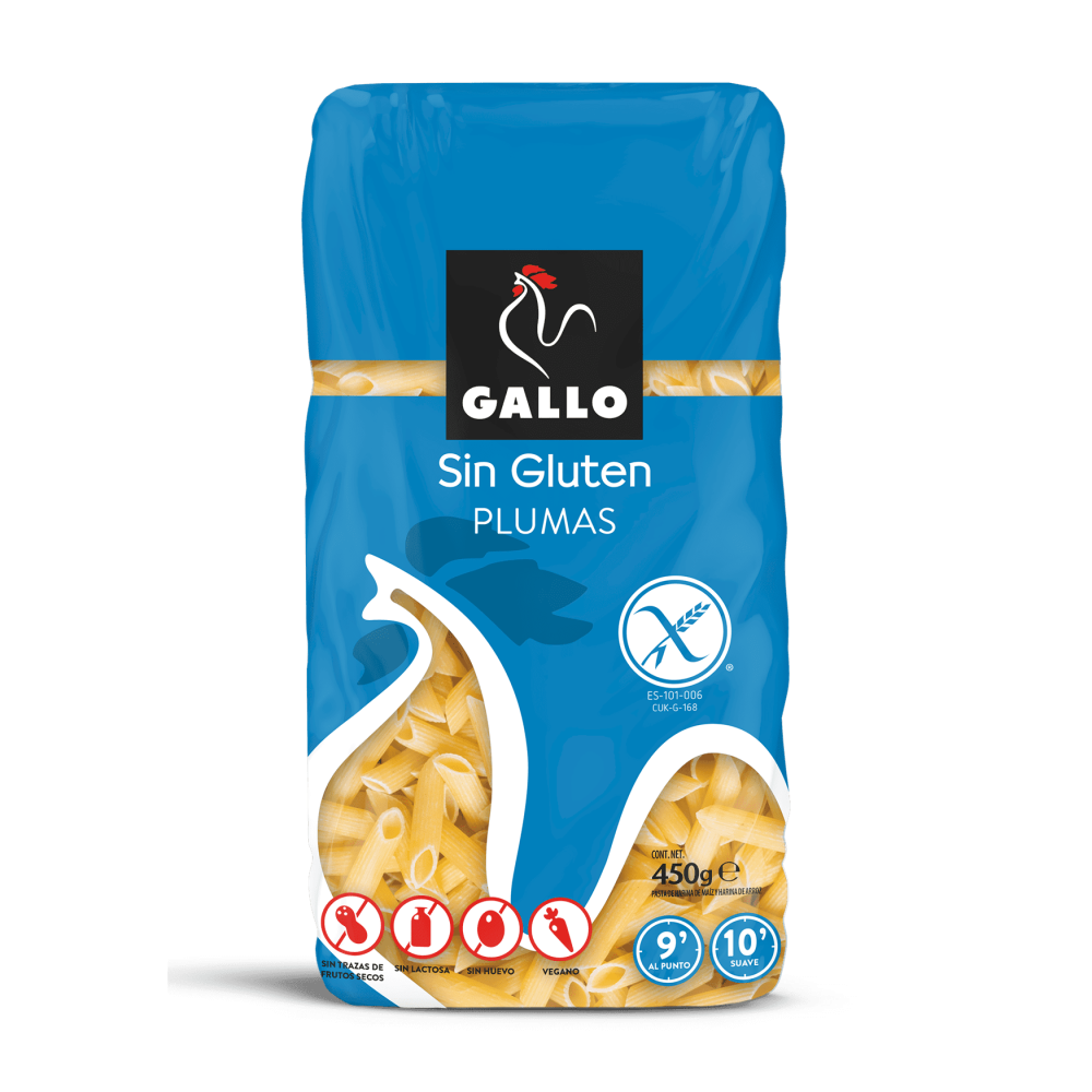 Plumas 450gr. GALLO SIN GLUTEN