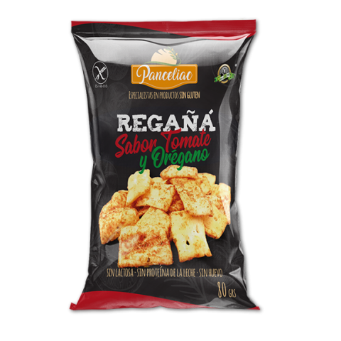 Regañas sabor tomate y orégano Panceliac 80 gr.