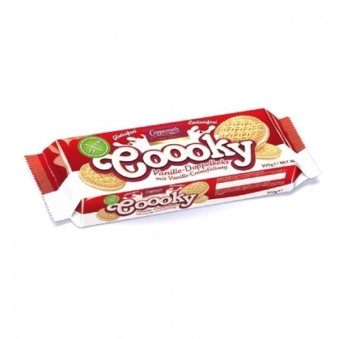 Galletas de Vainilla rellenas de crema de vainilla 300 g - Sin gluten - Coppenrath