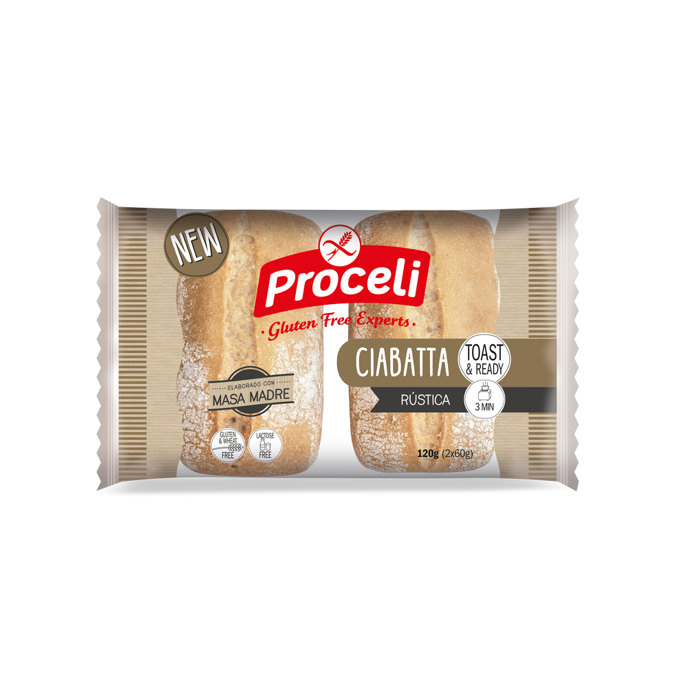 Ciabatta rústica Proceli 120g (2x60g)