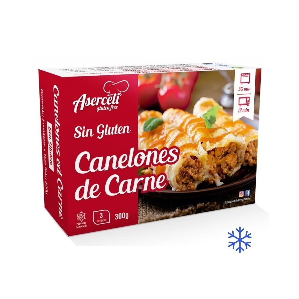 Canelones de carne (Microondas) - 300 grs.