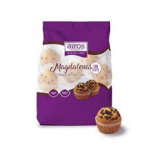 Magdalenas con pepitas de chocolate - 210 grs.