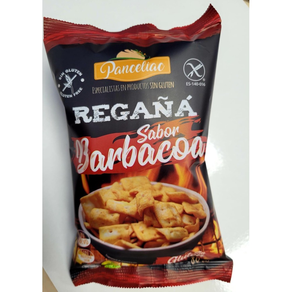 Regaña sabor BBQ Sin gluten - Panceliac 80 gr.