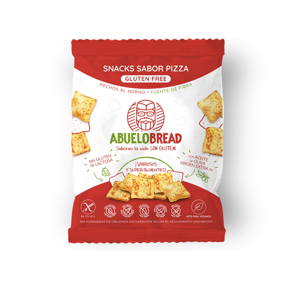 Snack de Pizza - 50 grs. Sin gluten - AbueloBread