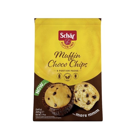 Muffins Choco Chips Sin gluten Schär - 5x45g