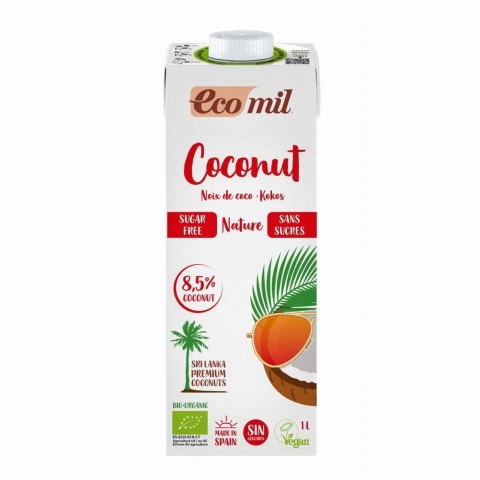 Bebida Coco Nature Bio Brick 1 litro. - Sin Gluten - EcoMil