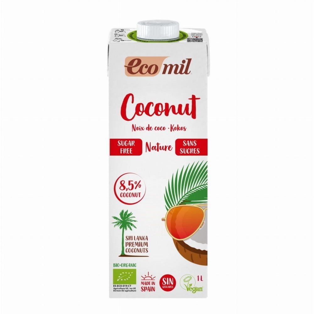 Bebida Coco Nature Bio Brick 1 litro. - Sin Gluten - EcoMil
