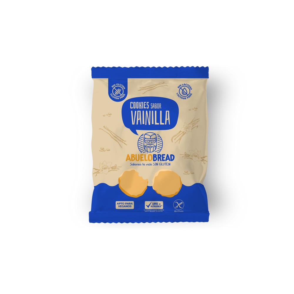 Galletas con Sabor Vainilla 150 grs. Sin gluten - AbueloBread