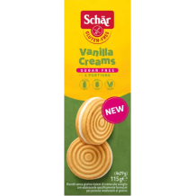 Galletas Vainilla Creams Sugar Free - Sin gluten - Schär - 115 grs