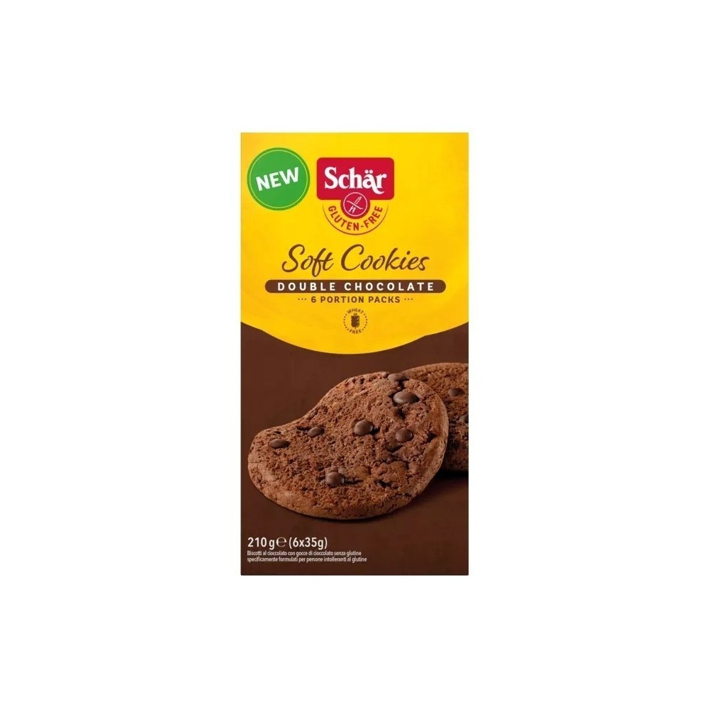 Soft Cookies Doble Chocolate Sin gluten - Schär - 210 grs