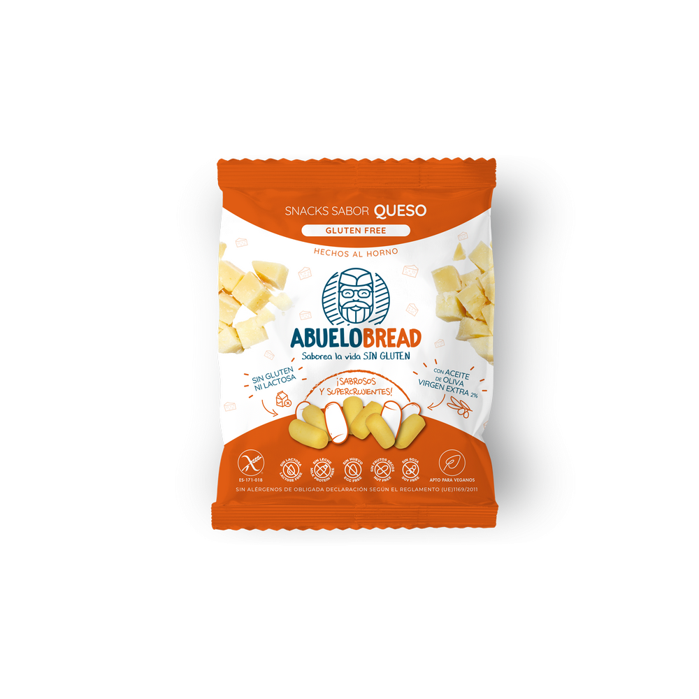 Snack Sabor Queso - 50 grs. Sin gluten - AbueloBread
