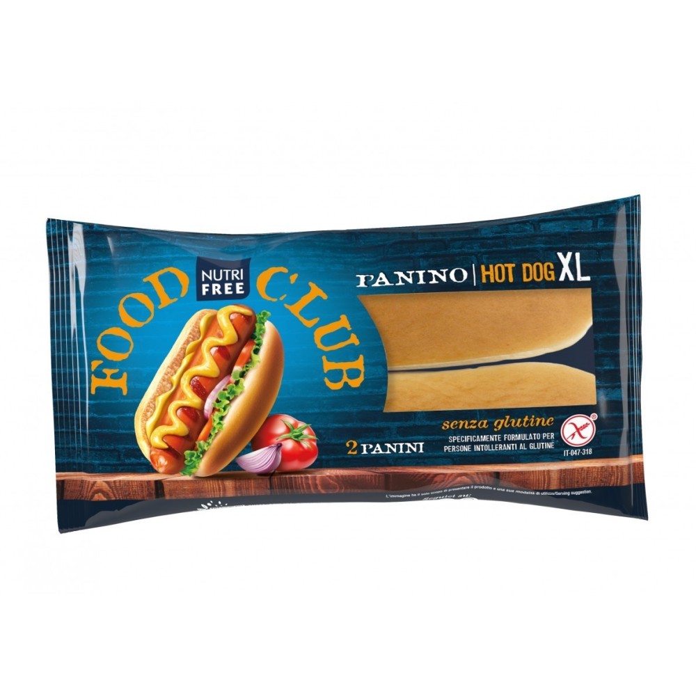 Panino Hot Dog XL 2x65 g - Sin gluten - Nutrifree