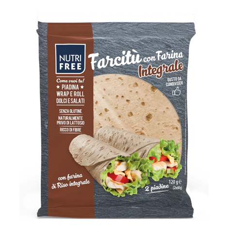 Piadina Integrale 120 g - Sin gluten - Nutrifree