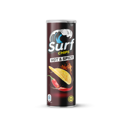 Patatas Sabor Hot & Spice 160 g - Sin gluten  - Surf Chips