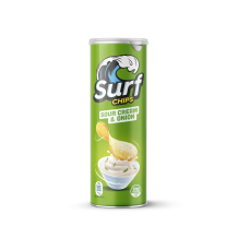 Patatas Sabor Sour Cream & Onion 160 g - Sin gluten  - Surf Chips