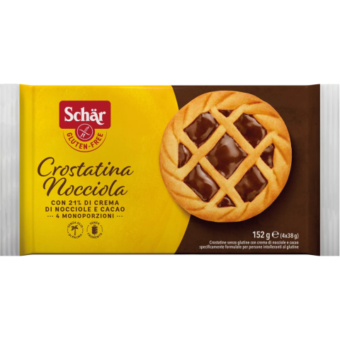 Crostatina Nocciola Sin gluten - Schär - 152 g (4x38g)