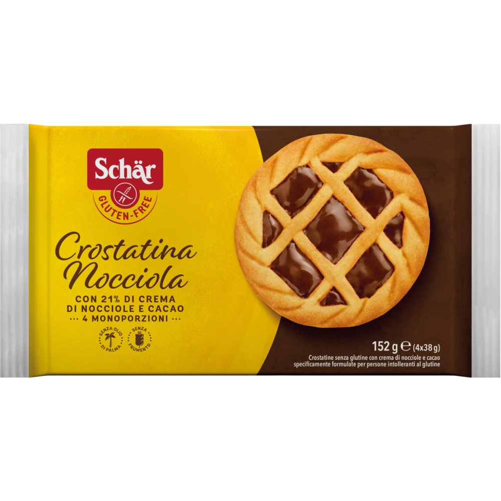 Crostatina Nocciola Sin gluten - Schär - 152 g (4x38g)