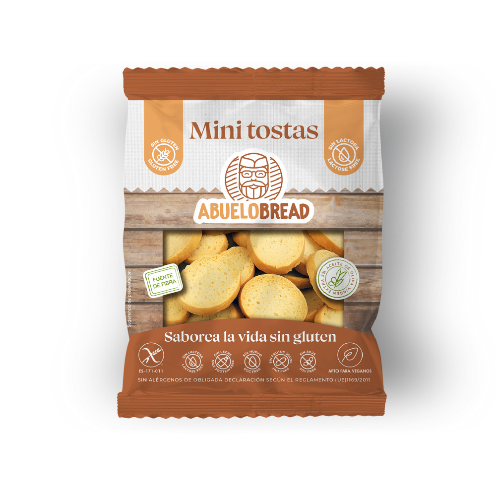 Mini Tostas 100g - Sin Gluten - AbueloBread