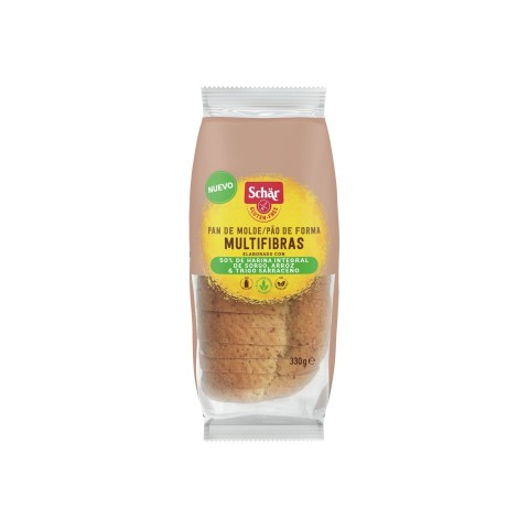Pan de Molde Multifibras Sin gluten - Schär - 330 g.